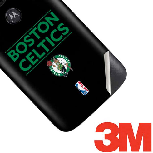 NBA Boston Celtics Standard - Black Moto E5 Play Skin